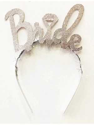 Magicool Gümüş Renk Bekarlığa Veda Italik Yazı Alyanslı Bride Taç