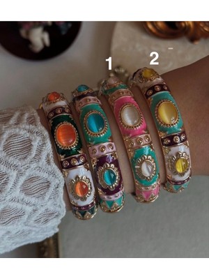 1 No Yazan Kelepçe Vip Özel Seri Otantik Bohem Tarz Pembe Kelepçe Bileklik