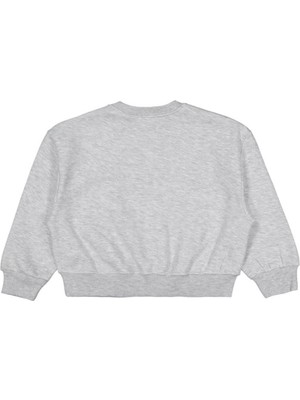 Civil Girls Düz 6-9 Yaş Sweatshirt - Gri