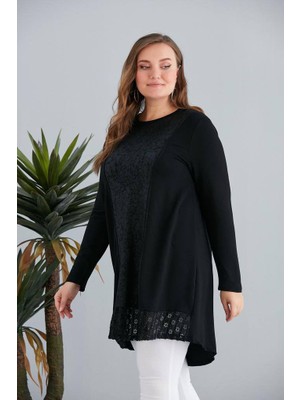 JOOQSTORE Siyah Penye Tunik