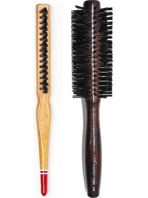 Magicool Liva 408& 690 Profesyonel Yanmaz Set Topuz Saç Fırçası-2'li