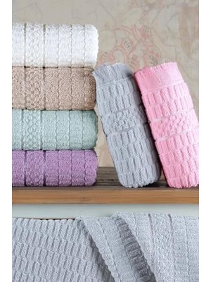 Skygo Tekstil Aysu | 6'lı 50X90 cm El&yüz Havlu Seti Pembe