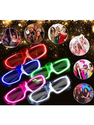 Magicool Glow Model 3 Farklı Fonksiyonlu Işıklı Parti Gözlüğü Karışık Renk 12 Adet
