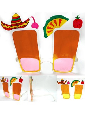 Magicool Sombrero Hawaii Fiesta Meyve Figürlü Yaza Merhaba Gözlük