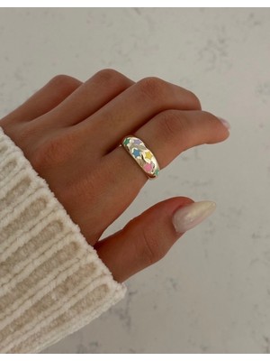 Vip Ayarlanabilir Renkli Neon Yıldızlı Ayarlanabilir Yüzük