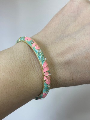 Hilar Aksesuar Mineli Taşlı Kelepçe Bileklik