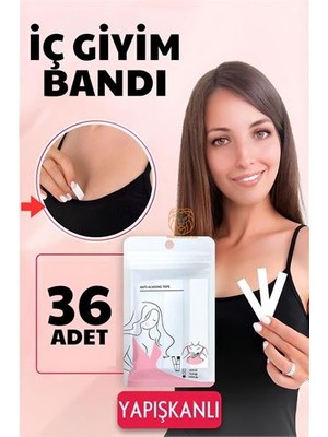 Epilons Turk Iç Giyim Bandı Çift Taraflı Yapışkanlı Su Geçirmez 36 Adet