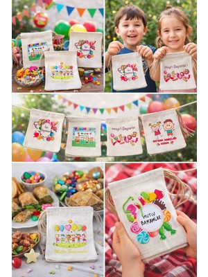 Ege Design Bayram Harçlık Kese 13X 15  Paket  6 Lı Set