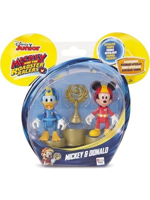 Disney Junior Mickey ve Donald 2'li Figür Roadster Yarışçıları - Mickey Mouse - Lisanslı