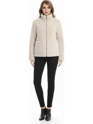 Paolo Framinco PF-074 Kuzu Derisi Krem Kürk Deri Ceket