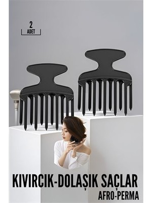 Epilons Turk Kıvırcık Saç Açıcı Afro Perma Tarağı