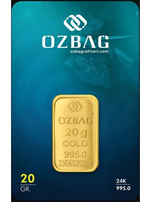 Özbağ 20 Gram 24 Ayar 995 Has Altın