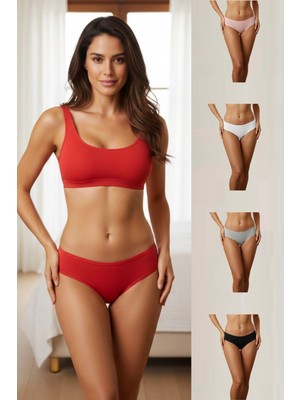 Moda Şahsenem Anı Düz Brazilian 5 Li Külot Kadın Anıdüz5