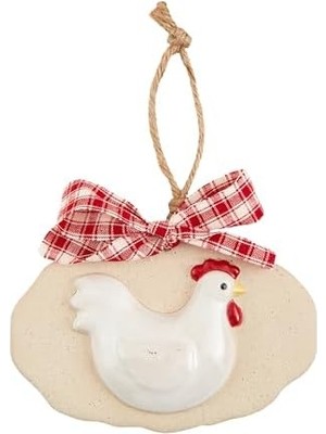 Skygo Mud Pie Çiftlik Hayvanı Süsü, Tavuk, 3" x 5"