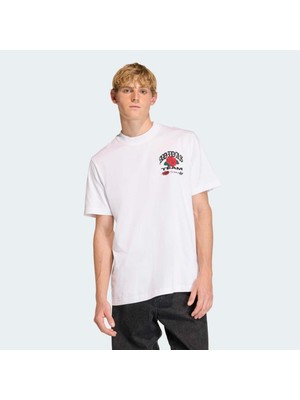 Adidas Gfx Roses Erkek Beyaz Tişört (KD0481)