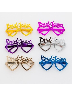 Vice Avm Kalpli Bride Team Gözlük Seti 6 Renk - Kına & Düğün Partileri İçin TG-V 10249