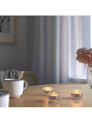 Ikea Fınsmak Tealight 6 Adet Saydam Cam 3,5 cm Mum Tabağı Bs Dijital Mağazacılık