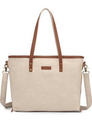 Kanvas Kumaş Kadın Omuz Çantası Smart Bags 1330