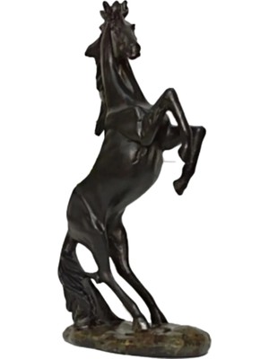 Şahlanan At Heykeli Siyah