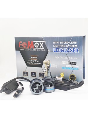 Femex H7 Pro Plus Exclusive Mini Bi-Led Kendinden Mercekli Csp Lextar Chipset