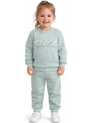 Dıgıdık Kids Kelebek Baskılı 3 Iplikeşofman Takımı