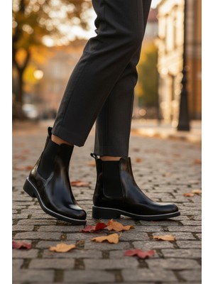 Pierre Cardin PC-55086 Z Içi Polarlı Siyah Rugan Kadın Bot