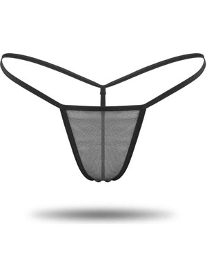 Çerçici Siyah Tül Tanga TM1114