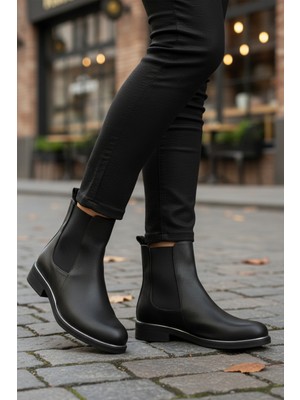 Pierre Cardin PC-55086 Z Içi Polarlı Siyah Floter Kadın Bot