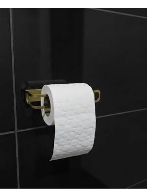 Tuvalet Kağıd/gold Renk/şıktasarım/metal/kendindenyapışkanlı/montaj Gerektirmez/paslanmaya Dayanıklı
