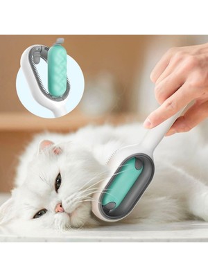 Roichil Evcil Hayvanlar Için Çift Taraflı Pet Fırçası Nemli Tüy Tarama Tarağı