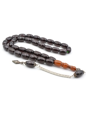 Murty99 Tilki Kuyruğu Kamçılı Kapsül Kesim Imamesi Tıraşlı Bordo Sıkma Kehribar Tesbih