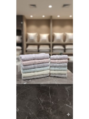 Sungur Çeyiz Orjinal Bammbu Çeyizlik   12 'li Takım  6 Adet El Yüz (50X90) 6 Adet  Mutfak  Havlusu  (30X50)