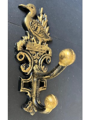 ASKILIK   antik tarz  eskitilmiş tarz Boyalı Horoz Askılık