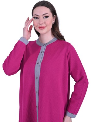 Invee Defne Triko Yün Hırka Gri