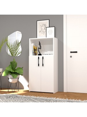 Mobilique Şahane No.2 Mikrodalga Fırın Dolabı Beyaz-Beyaz