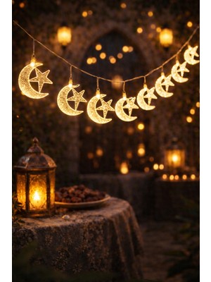 Okavango  1,5 Metre Ramazan Temalı LED Işıklı Süsleme Seti Ramazan Süsleri, Ramazan Hediyem Ramazan Süsü