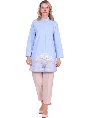 Invee Hayat Ağacı Gömlek Mavi
