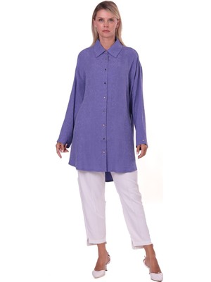 Invee Piton Gömlek Mor