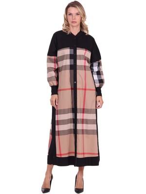 Invee Bulu Uzun Gömlek Siyah