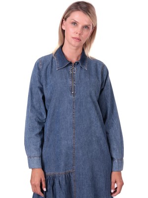 Invee Kot Elbise Lacivert