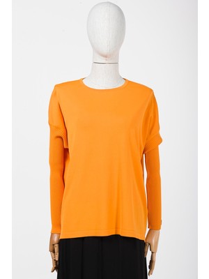 Invee Sıkma Kol Triko Tunik Mango