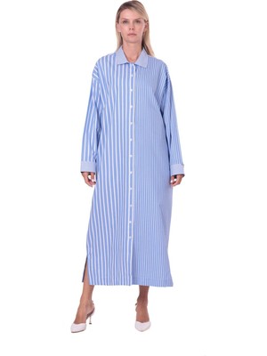 Invee Miço Uzun Gömlek Mavi