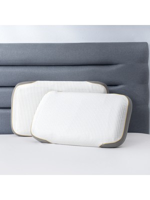 Yataş Visco Therapy Jel Yastık 37 X69X11 cm Pamuk Polyester Dış Materyal ile Orta Sertlik