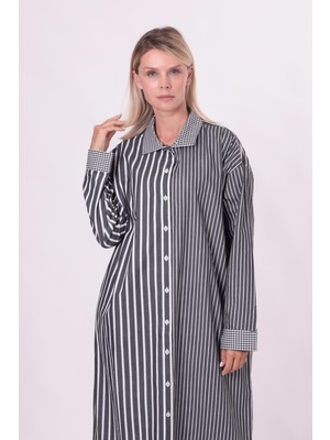 Invee Miço Uzun Gömlek Siyah