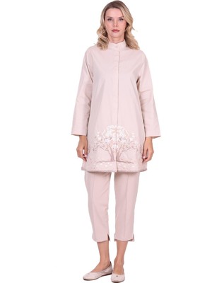 Invee Hayat Ağacı Gömlek Bej