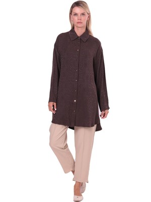 Invee Piton Gömlek Kahve