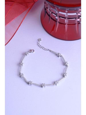 INNUENDO JEWELRY 925 Ayar Gümüş Taşlı Yıldızlı Bileklik