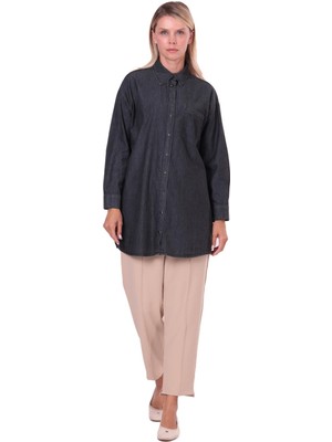 Invee Kot Gömlek Siyah