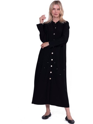 Invee Swirl Triko Hırka Siyah