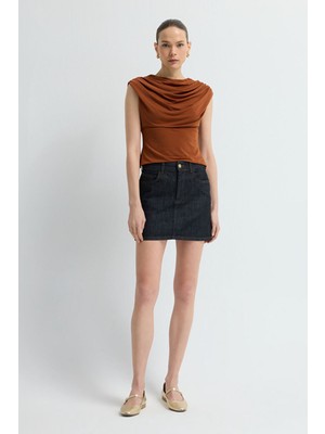 Adl Mini Denim Etek Indigo 12745534001